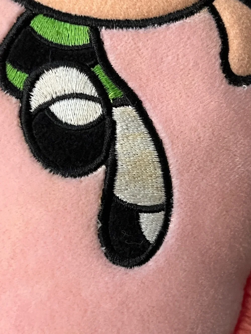 Powerpuff Girls Warner Bros Studio Store  2000 Pink Plush Heart Shaped Pillow